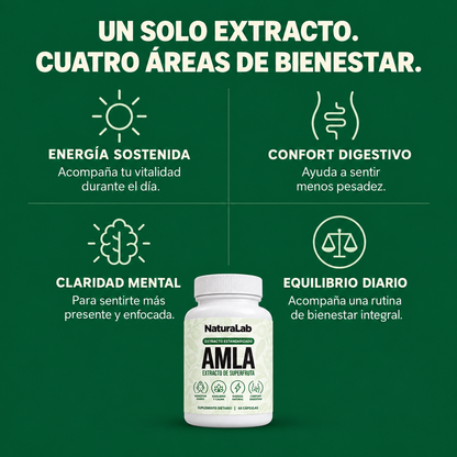 AMLA® – Más energía, menos hinchazón y una mente más clara.
