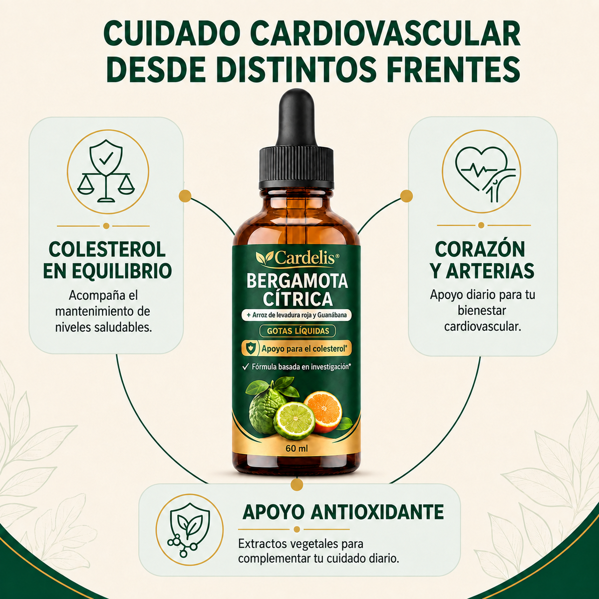 Cardelis® – Colesterol en equilibrio, corazón más cuidado.